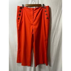 NWT Ann Taylor Factory Sailor Nautical The Slim Wide Leg Crop Pant 16